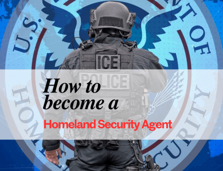 homeland security agent in front seal. How to become a homeland security agent guide - Criminal Justice Schools Central