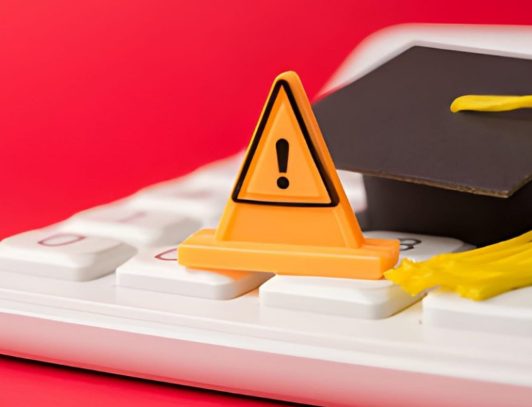 Graduation Hat on Calculator - Calculate Law School ROI